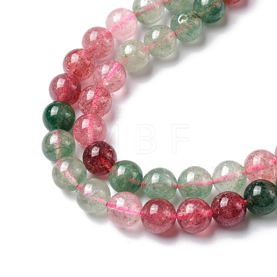 Natural Strawberry Quartz Beads Strands G-C029-03-1