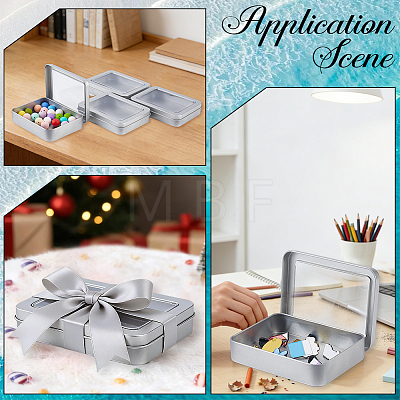 4Pcs Tinplate Box CON-CN0001-46-1