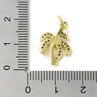 Brass Micro Pave Cubic Zirconia Pendants KK-M283-14A-01-1