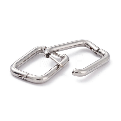 201 Stainless Steel Hoop Earrings STAS-D451-35P-1