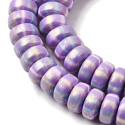 Handmade Polymer Clay Beads Strands CLAY-H006-03J-1