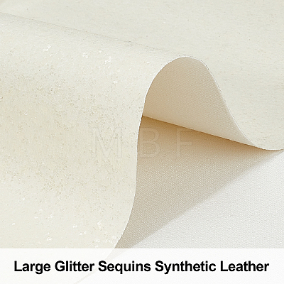 Paillette Imitation Leather Fabric DIY-WH0221-27C-1