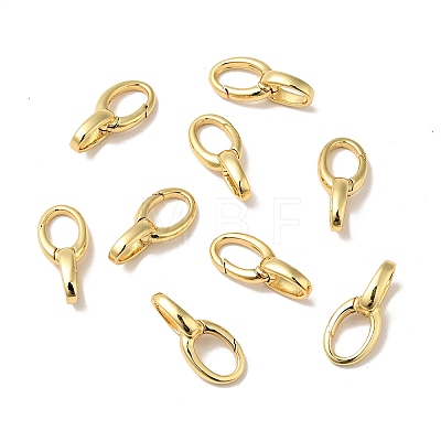 Brass Spring Gate Rings KK-J301-04G-1