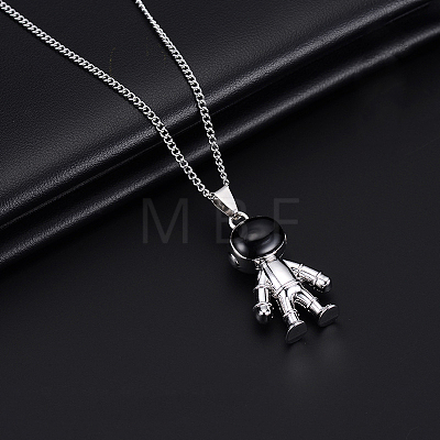 Alloy Pendant 201 Stainless Steel Chain Necklaces for Men FS-WG1D596-01-1