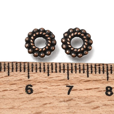 Tibetan Style Alloy Spacer Beads AL-CBA3B63-02R-1