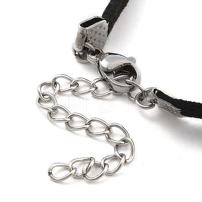 Faux Suede Double Cord Bracelet Making LS-STAS-M084-10P-06-1