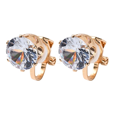 Alloy Silicone Clip-on Earrings EJEW-Z120-02G-01-1