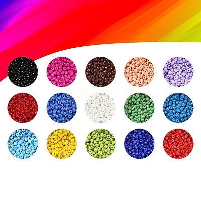 8/0 Glass Round Seed Beads SEED-YW0001-08B-1