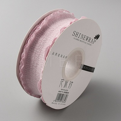 9M Ruffled Polyester Ribbon OCOR-WH0086-14A-1