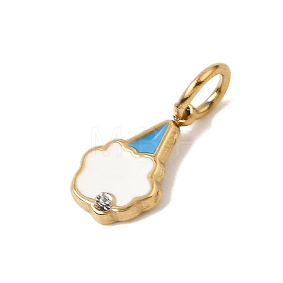 304 Stainless Steel Enamel Pendants SA-CBA5CD0-35G-1