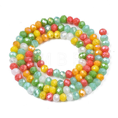 Opaque Glass Beads Strands X-GLAA-T006-07-A05-1