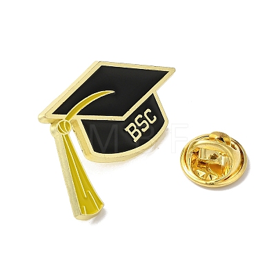 BSC Graduation Caps Enamel Pins JEWB-M042-08D-1