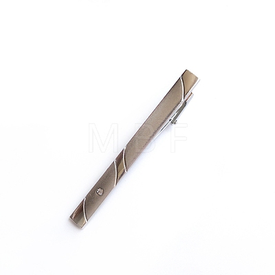 Iron Rhinestone Tie Clips for Men PW-WG44276-10-1