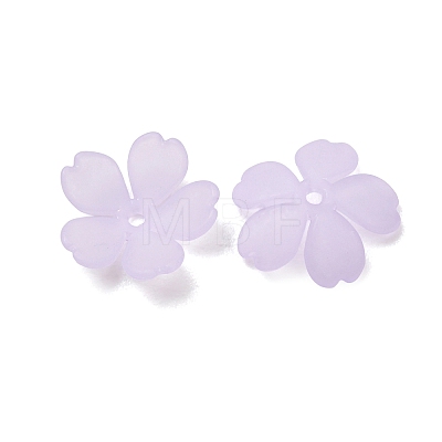 Frosted Acrylic Bead Caps AC-CBA1E6C-08D-1