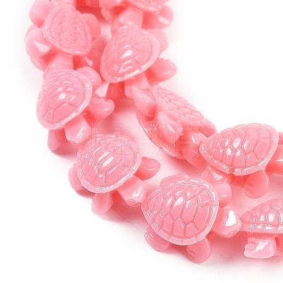 Synthetic Coral Carved Beads Strands CORA-L020-A-16-1