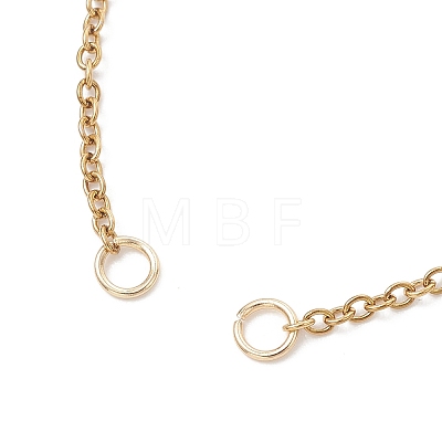 3Pcs 3 Styles 2.5MM Brass Cable Chain Slider Bracelet Makings AJEW-JB01520-1