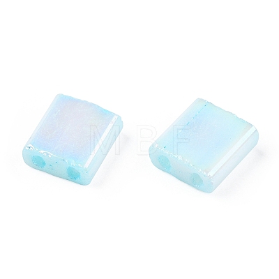 2-Hole Opaque Glass Seed Beads SEED-S023-28C-07-1