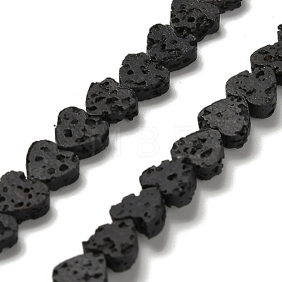 Synthetic Lava Rock Dyed Beads Strands G-R010-01F-1