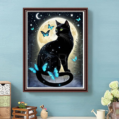 DIY Cat Diamond Painting Kit PW-WG865E0-10-1