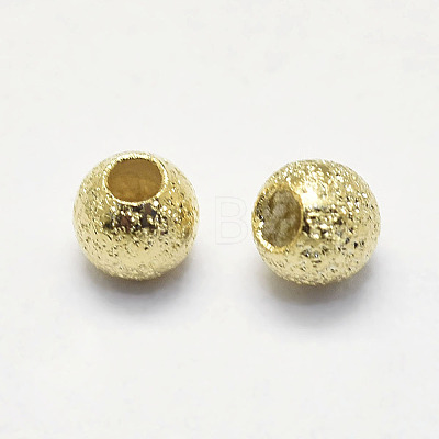 Long-Lasting Plated Brass Textured Beads X-KK-K193-112G-NF-1