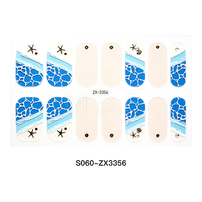 Full Cover Nombre Nail Stickers MRMJ-S060-ZX3356-1