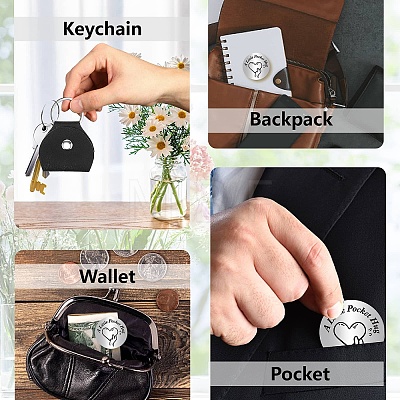 Pocket Hug Token Long Distance Relationship Keepsake Keychain Making Kit DIY-CN0002-67J-1