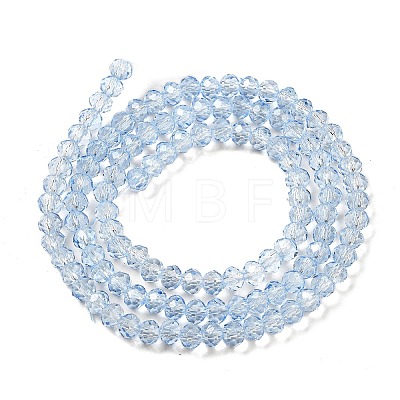 Transparent Baking Paint Glass Beads Strands DGLA-A034-T4mm-D13-1