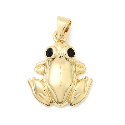 Brass Micro Pave Cubic Zirconia Pendants KK-H529-55A-G-1
