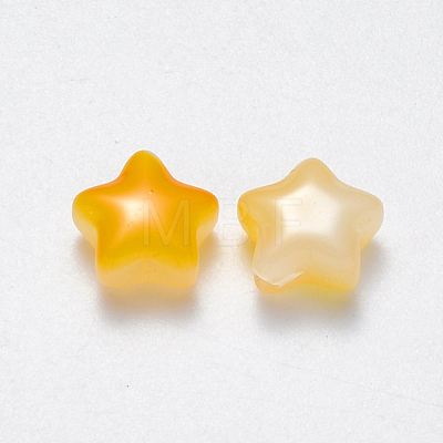 Imitation Jade Glass Beads X-GLAA-R211-04-B01-1