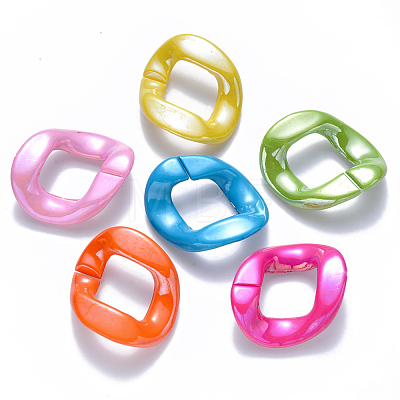 Opaque Acrylic Linking Rings OACR-S036-002B-H-1