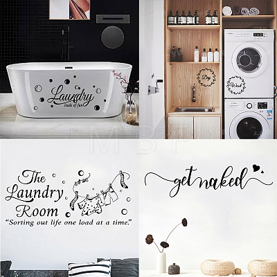 PVC Quotes Wall Sticker DIY-WH0200-099-1