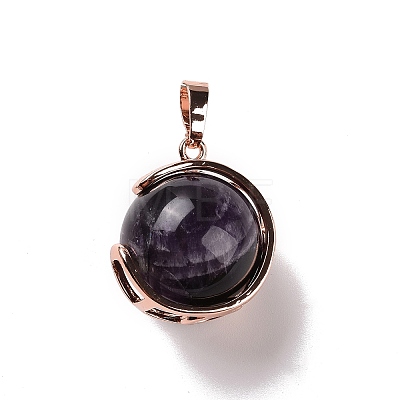 Natural Amethyst Pendants G-A212-01RG-02-1