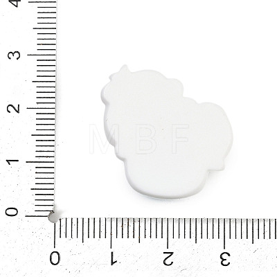Light Sky Blue Opaque Panda Resin Cabochons CRES-P037-02E-1