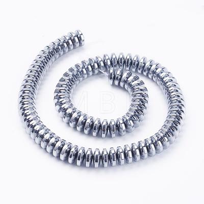 Electroplate Non-Magnetic Synthetic Hematite Beads Strands G-F510-03P-1