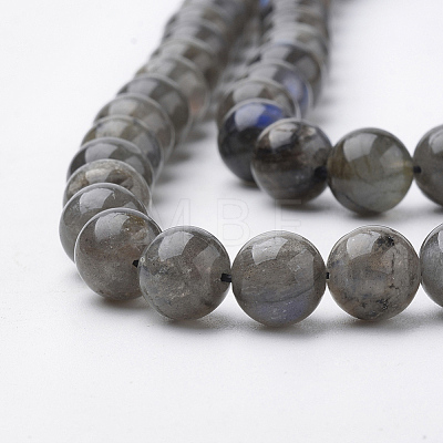 Natural Labradorite Beads Strands G-S150-47-8mm-1