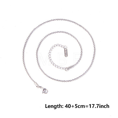 Unisex 304 Stainless Steel Chains Necklaces PX8317-1-1