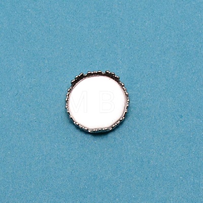 304 Stainless Steel Plain Edge Bezel Cups STAS-WH0031-06P-01-1