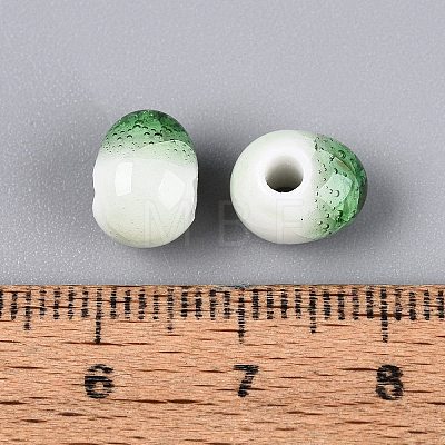 Handmade Crackle Porcelain Beads PORC-Q008-06B-05-1