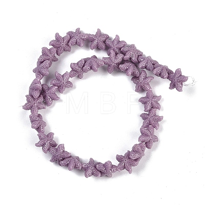 Synthetic Coral Dyed Carved Beads Strands CORA-K009-06A-1