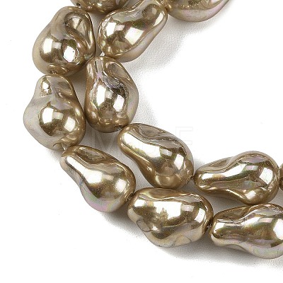 Electroplated Glass Beads Strands GL-CBA89C7-01A-1
