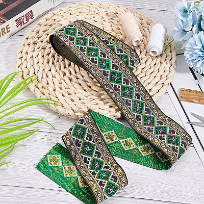 Ethnic Style Embroidery Polyester Ribbons OCOR-WH0060-56A-1