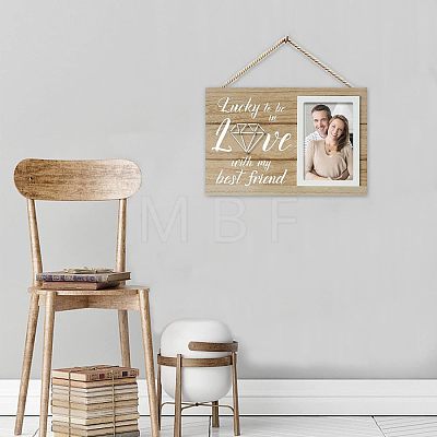 MDF Photo Frame DJEW-WH0036-002-1