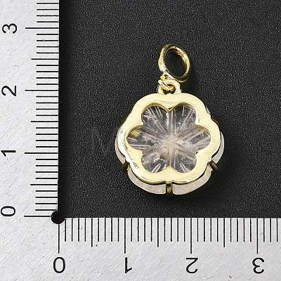 Natural Quartz Crystal Carved Pendants G-G330-01G-05-1