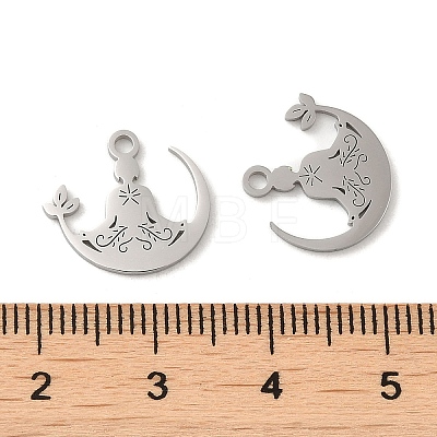304 Stainless Steel Charms STAS-J042-30P-1