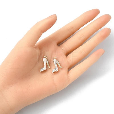 2Pcs Alloy Enamel Stilettos Pendants ENAM-YW0002-30B-1