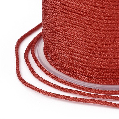Polyester Braided Cord for Jewelry Making OCOR-F011-C09-1