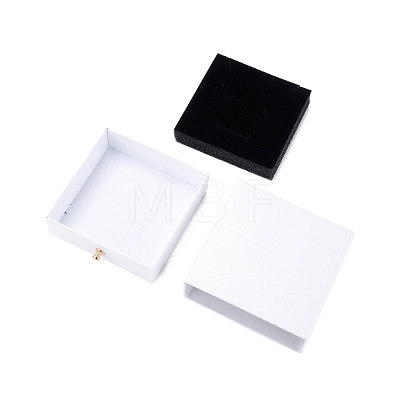 Square Paper Drawer Jewelry Set Box CON-C011-03A-07-1