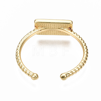 Brass Enamel Cuff Rings RJEW-N035-036-NF-1