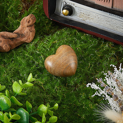 Sandalwood Wooden Heart Display Decorations AJEW-WH20054-222B-1