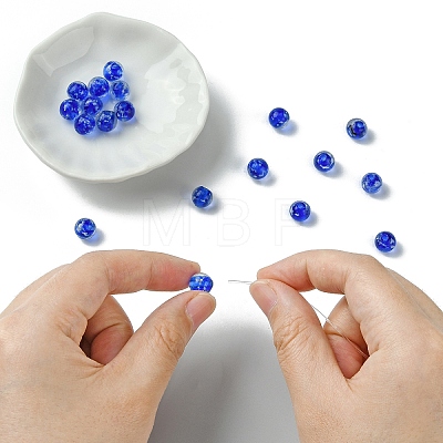 20Pcs Handmade Luminous Lampwork Beads LAMP-YW0001-21-1